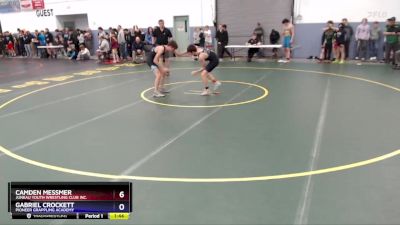 113 lbs Semifinal - Camden Messmer, Juneau Youth Wrestling Club Inc. vs Gabriel Crockett, Pioneer Grappling Academy