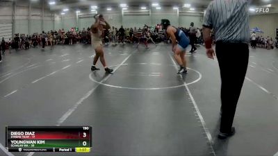 190 lbs Round 3 (8 Team) - Youngwan Kim, Scanlan WA vs Diego Diaz, Xtreme Team