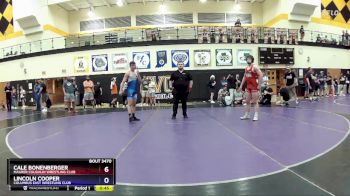 157 lbs 3rd Place Match - Cale Bonenberger, Maurer Coughlin Wrestling Club vs Lincoln Cooper, Columbus East Wrestling Club