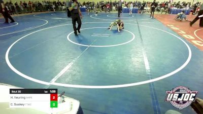 64 lbs Round Of 16 - Hutson Heuring, Amped Wrestling Club vs Connor Suskey, Team Tulsa Wrestling Club