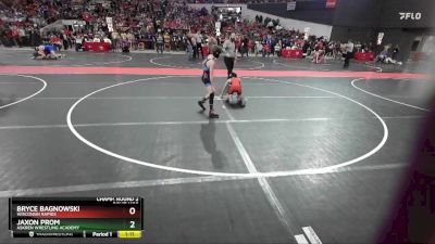 80 lbs Champ. Round 2 - Jaxon Prom, Askren Wrestling Academy vs Bryce Bagnowski, Wisconsin Rapids