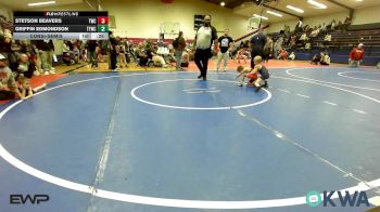 40 lbs Consolation - Stetson Beavers, Tahlequah Wrestling Club vs Griffin Edmondson, Team Tulsa Wrestling Club