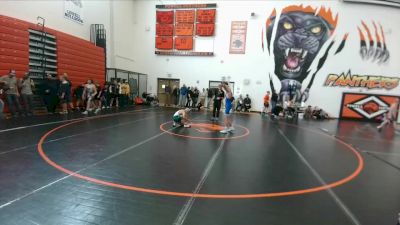 105 lbs Cons. Round 3 - Cody McCabe, Lander Middle School vs Noah Balkenbush, Sheridan Junior High School