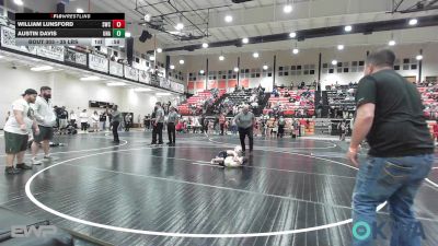 35 lbs Quarterfinal - William Lunsford, Salina Wrestling Club vs Austin Davis, Unattached