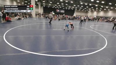 53 lbs Cons. Quarters - Alan Petersen, Minnesota vs Robert Horton, Cory Clark Wrestling