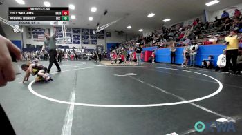 52 lbs Round Of 16 - Colt Williams, Harrah Little League Wrestling vs Joshua Behney, OKC Saints Wrestling