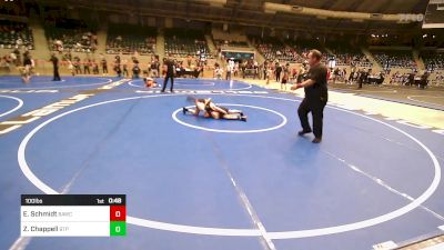 100 lbs Consi Of 8 #2 - Elliott Schmidt, BAWC vs Zayne Chappell, Tulsa Blue T Panthers