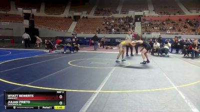 D3-157 lbs Quarterfinal - Wyatt Rewerts, Prescott vs Julian Prieto, Sahuarita Hs