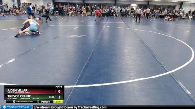 Silver 125 lbs Cons. Round 2 - Aiden Villar, Joliet Junior College vs Trevon Oehme, Southeast Community College