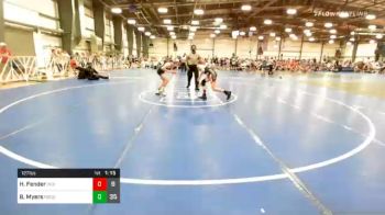 127 lbs Prelims - Hunter Fender, Indiana High Rollers vs Brody Myers, Ragin Raisins Concord MS