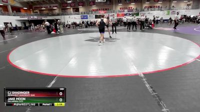 149 lbs Cons. Round 6 - Jake Moon, Oklahoma City vs Cj Shadinger, Reinhardt University (GA)