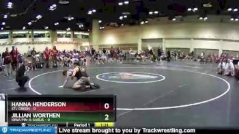 100 lbs Semis & Wb (16 Team) - Jillian Worthen, Iowa Pin-A-Sarus vs Hanna Henderson, STL Green