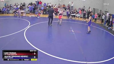 86 lbs Cons. Round 2 - Liam Tavegia, All-Phase Wrestling vs Dustin Zipagang-Hempeck, Lewis Academy