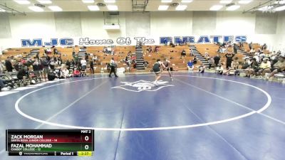 174 lbs Quarters & 1st Wb (16 Team) - Fazal Mohammad, Chabot College vs Zack Morgan, Santa Rosa Junior College