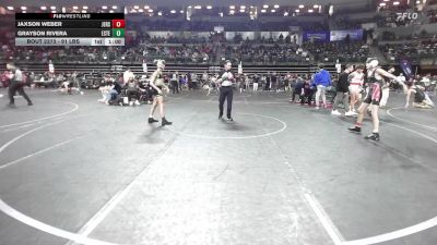 91 lbs Consi Of 8 #2 - Jaxson Weber, Jersey 74 vs Grayson Rivera, Estebuilt WC
