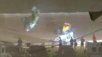Briggs Danner Flips Wildly After Last Lap Pass at Selinsgrove