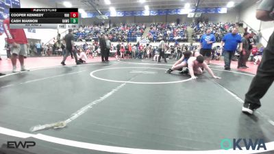 285 lbs Rr Rnd 2 - Cooper Kennedy, Vinita Kids Wrestling vs Cash Mannon, Broken Arrow Wrestling Club
