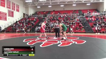 285 lbs Quarterfinal - Aaron Ries, Wadsworth vs Matthew Copley, Aurora