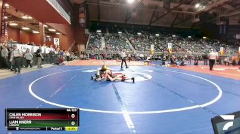 4A-120 lbs Cons. Round 3 - Caleb Morrison, Star Valley vs Liam Knerr, Laramie