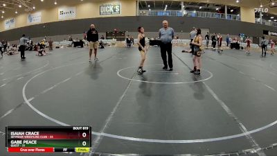 72 lbs Round 3 - Gabe Peace, Quest vs Isaiah Crace, Seymour Wrestling Club