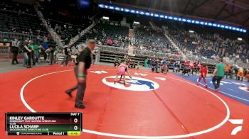 94 lbs Cons. Semi - Kinley Garoutte, Moorcroft Mat Masters Wrestling Club vs Lucila Scharp, Jackson Hole Wrestling Club