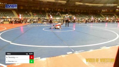 76 lbs Quarterfinal - Andrew Taussig, Greater Heights Wrestling vs Joshua Isaac Garcia, Savage House Wrestling Club