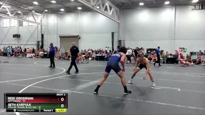 138 lbs Semis (4 Team) - Reid Grossman, Gettysburg vs Seth Karpulk, Steller Trained Black Sun