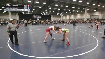 155 lbs Cons. Quarters - Allison Garbacz, New Wave Wrestling Club vs Xenia Gutierrez, Hill Country Wildcats Wrestling Club