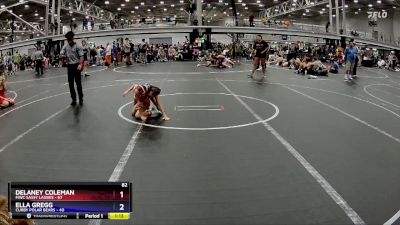 50 lbs Semis (4 Team) - Delaney Coleman, FIWC Sassy Lassies vs Ella Gregg, Curby Polar Bears