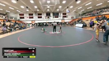 77 lbs Round 4 - Wyatt Day, Lander Middle School vs Braden Ghormley, Lander Middle School