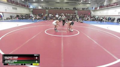 132 lbs Cons. Round 6 - Kalivati Varo, Casteel High School vs Javier Lopez, Yuma Catholic