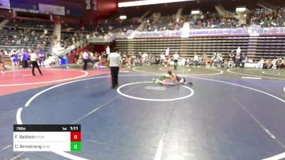 78 lbs Quarterfinal - Foster Baldwin, Sturgis AAU vs Cruz Armstrong, Sublime Wrestling Academy