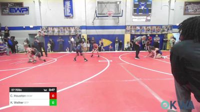 67-70 lbs Quarterfinal - Creed Houston, Skiatook Youth Wrestling vs King Walker, Tulsa Blue T Panthers