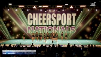 ICE - Sunlight [2026 L2 Youth - Flex - Small Day 1] 2026 CHEERSPORT National All Star Cheerleading Championship