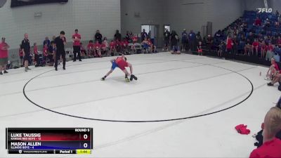 63 lbs Round 5 (6 Team) - Luke Taussig, Kansas Red Boys vs Mason Allen, Illinois Boys