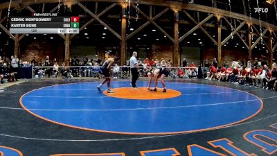 126 lbs Quarters & 1st Wb (16 Team) - Karter Bone, Sonoraville vs Cedric Montgomery, Columbus