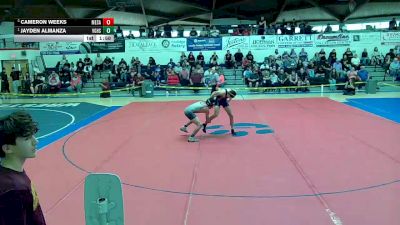 128 lbs Semifinal - Jayden Almanza, Vista Grande High School vs Cameron Weeks, Mesa