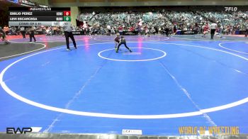 43 lbs Consi Of 8 #1 - Emilio Perez, Rising Sun Wrestling Club vs Levi Escarcega, MANU WC