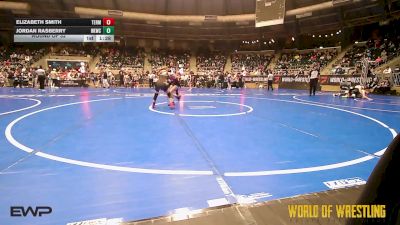 88 lbs Round Of 32 - Elizabeth Smith, Terminator Wrestling Club vs Jordan Rasberry, Henryetta Knights Wrestling Club