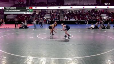 126 lbs Quarterfinal - Toby Abbott, Middleton vs Dylan Dottaviano, Bishop Kelly