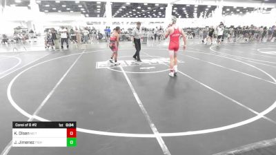 113 lbs Consi Of 8 #2 - Killian Olsen, No Team vs Jose Jimenez, Fighting Squirrels