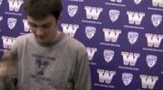 Ryan Waite after 1:48 800 DMR leg at 2012 MPSF Indoor Championships