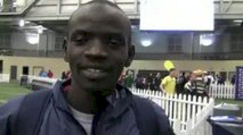 Stephen Sambu after lonely 4:04 DMR anchor at 2012 MPSF Indoor Championships