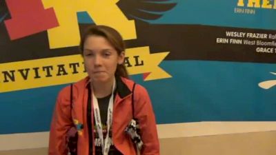 Grace Tinkey Broken foot at XC makes the trek 2012 Brooks PR Invitational '