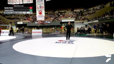 Junior Girls - 130 lbs Cons. Round 3 - Katie Blachowski, Golden Tribe Wrestling vs Vera Bentley, Live Oak Wrestling Club SC