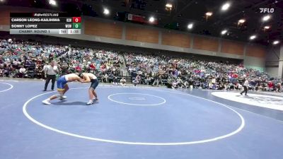 215 lbs Champ. Round 1 - Sonny Lopez, Will C. Wood vs Carson Leong-Kailihiwa, Kamehameha