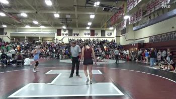 145 lbs Quarterfinal - Elizabeth Roberts, Waterloo West vs Tayla Stiefel, East Buchanan