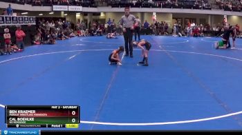 45 lbs Quarterfinal - Ben Kraemer, Pursuit Wrestling Minnesota vs Cal Boehlke, No Nonsense