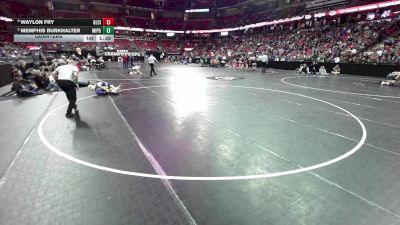 113 lbs Quarters - Memphis Burkhalter, Mineral Point vs Waylon Fry, Glenwood City