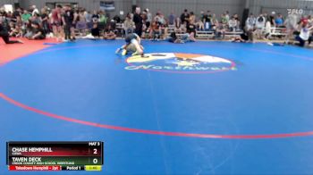 126 lbs Quarterfinal - Chase Hemphill, COWA vs Taven Deck, Crook County High School Wrestling